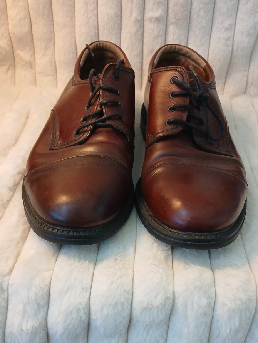 Men's Dockers  Brown Leather Lace-Up Dress Shoes